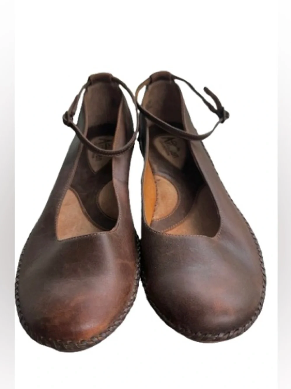Clark’s Artisan Collection Brown Leather Mary Jane Wedge Classic Comfort